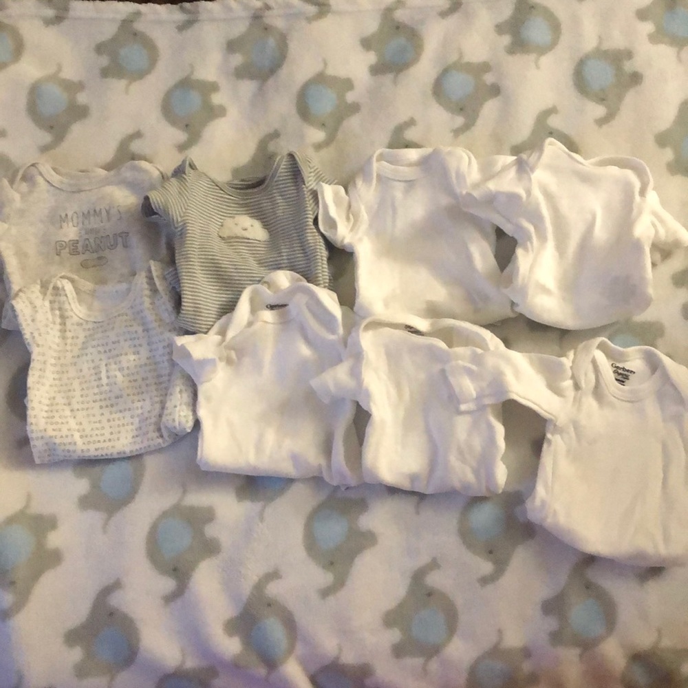 Short sleeve Preemie onesies